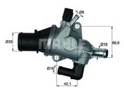 Termostat, kylvätska, alfa romeo 147, gt, gtv, fiat barchetta, 60672655