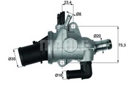 Termostat, kylvätska, alfa romeo 156, 156 sportwagon, gt, gtv, spider, 0060676066, 0060676067, 0060817042, 60676066, 60676067, 