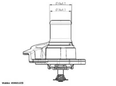 Termostat, kylvätska, fiat,iveco, 50 438 7382