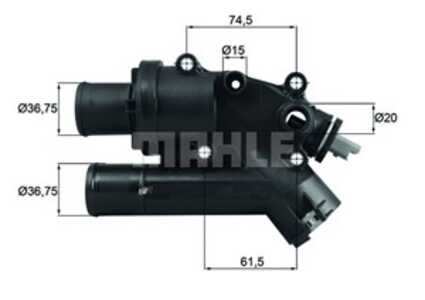 Termostat, kylvätska, citroën,fiat,ford,jaguar,lancia,land rover,mitsubishi,peugeot, 1336Z4, 1427919, 6G908A586AA, 6G9Q8A586AA,