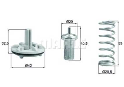 Termostat, kylvätska, audi,seat,skoda,vw, 03C121110L