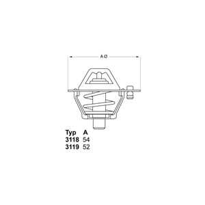 Termostat, kylvätska, mitsubishi, MD 001370, MD 005371, MD 008086, MD 075460, MD 117759, MD 126168, MD 972905, MD 972908, MD 99