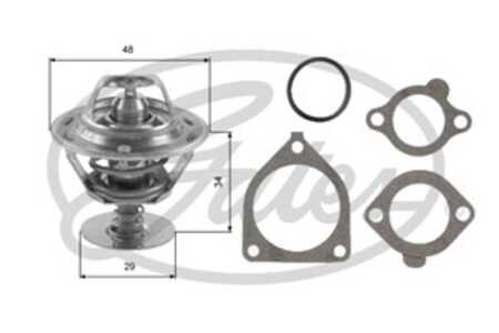 Termostat, kylvätska, daihatsu,nissan,toyota,vw, 212004M500, 2120077A05, 2120077A65, 2120077A66, 2120086J00, 2120086J01, 212009