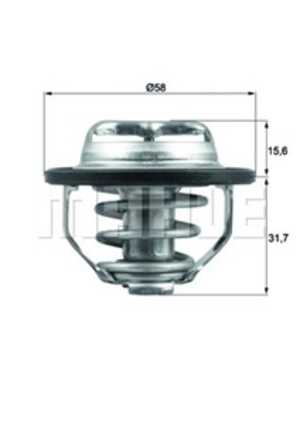 Termostat, kylvätska, alfa romeo,cadillac,chevrolet,fiat,opel,saab,vauxhall, 0073503706, 12 61 5097, 12615097, 12622410, 13 38 