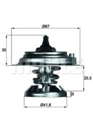 Termostat, kylvätska, mercedes-benz,ssangyong, 003 203 98 75, 004 203 09 75, 42030975, 601 200 01 15 S, 601 200 01 15, 602 200 