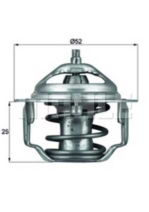 Termostat, kylvätska, chrysler,daihatsu,honda,hyundai,mazda,mitsubishi,proton,suzuki,toyota, 1757074001, 17570-74001, 17570A740