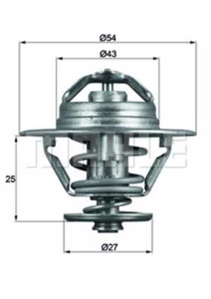 Termostat, kylvätska, citroën,fiat,iveco,peugeot, 0000098463637, 133890, 4823211, 500329622, 98463637, 98463647