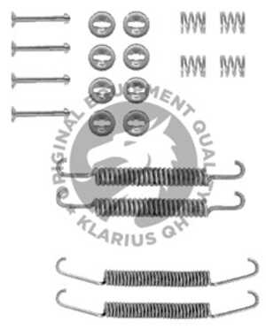 Tillbehörssats, bromsbackar, Bakaxel, Framaxel, abarth,fiat,lancia,seat,yugo