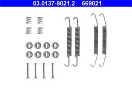 Tillbehörssats, bromsbackar, Bakaxel, Framaxel, abarth,fiat,lancia,nissan,seat