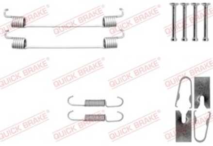 Tillbehörssats, bromsbackar, Bakaxel, dacia,ford,renault,seat,smart,vw