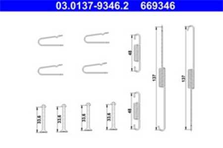 Tillbehörssats, bromsbackar, Bakaxel, fiat fullback pick-up, mitsubishi l200 / triton, l200 / triton flak/chassi, pajero sport 