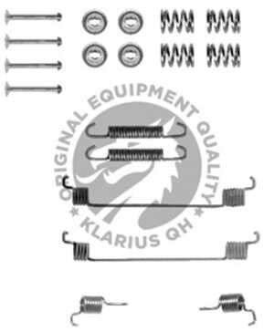 Tillbehörssats, bromsbackar, Bakaxel, fiat,lancia,peugeot