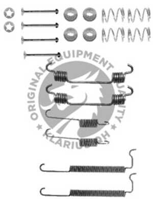 Tillbehörssats, bromsbackar, Bakaxel, daewoo,opel,vauxhall