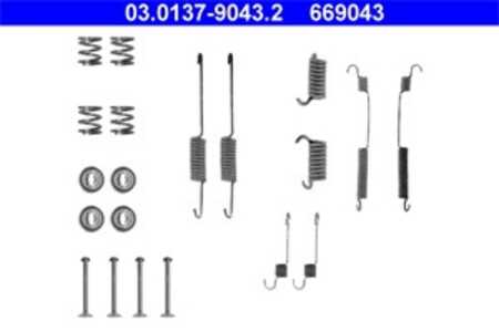 Tillbehörssats, bromsbackar, Bakaxel, ford, 6088222, 6129626, 6129627