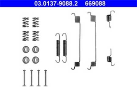 Tillbehörssats, bromsbackar, Bakaxel, dacia,fiat,lancia,peugeot,renault, 4308 62, 77 01 205 756, 77362611