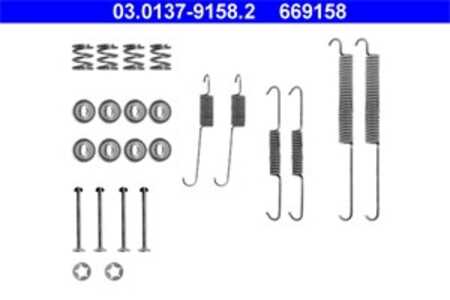 Tillbehörssats, bromsbackar, Bakaxel, citroën,dacia,peugeot,renault,volvo, 4308 58, 77 01 203 980, 77 01 206 972