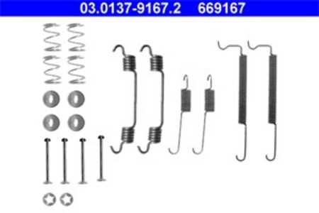 Tillbehörssats, bromsbackar, Bakaxel, chevrolet,daewoo,opel,vauxhall