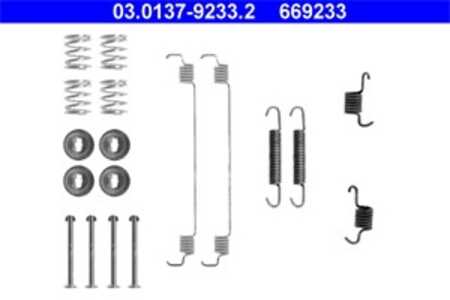 Tillbehörssats, bromsbackar, Bakaxel, nissan kubistar skåp, renault kangoo, kangoo express, 44090-00QAE, 77 01 205 524