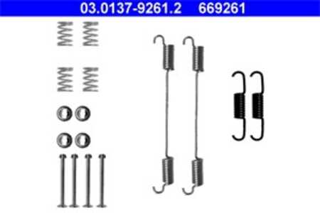 Tillbehörssats, bromsbackar, Bakaxel, fiat doblo minibus,  minivan, doblo skåp/stor limousine, strada pick-up, 7082146, 98845050