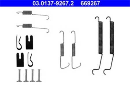 Tillbehörssats, bromsbackar, Bakaxel, citroën c2, c2 enterprise, c3 i, c3 pluriel, peugeot 1007, 4308 63