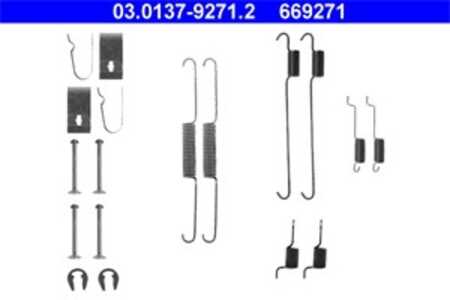 Tillbehörssats, bromsbackar, Bakaxel, daihatsu,subaru,suzuki