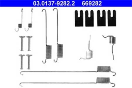 Tillbehörssats, bromsbackar, Bakaxel, land rover freelander i, freelander soft top i, SMN000020, SMN100250