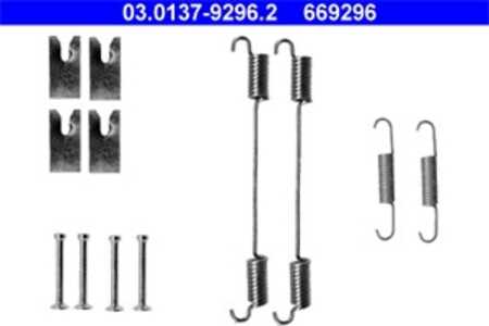 Tillbehörssats, bromsbackar, Bakaxel, fiat,lancia,opel,vauxhall, 16 08 015, 20 86 030, 77363945, 95512094, 95515111, 9947691