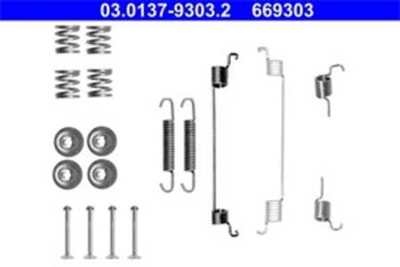 Tillbehörssats, bromsbackar, Bakaxel, fiat 500, 500 c, panda, panda skåp/halvkombi, ford ka, 1554695, 9S51-2A225-AA