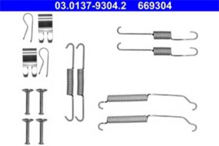 Tillbehörssats, bromsbackar, Bakaxel, ford fiesta vi, fiesta sedan, fiesta van vi, ka+ iii, ka+ sedan iii, 1550203, 1893874, 8V