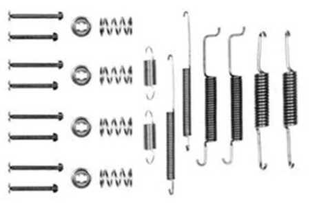 Tillbehörssats, bromsbackar, Bakaxel, audi,seat,vw, 171 698 545, 608 056 900, 609 056 900 0, 945056900000