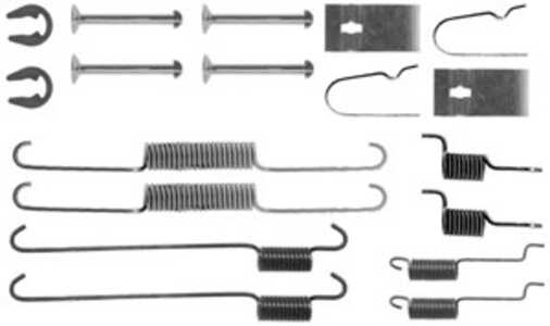 Tillbehörssats, bromsbackar, Bakaxel, daihatsu,suzuki, 22808-15000, 47408-15000