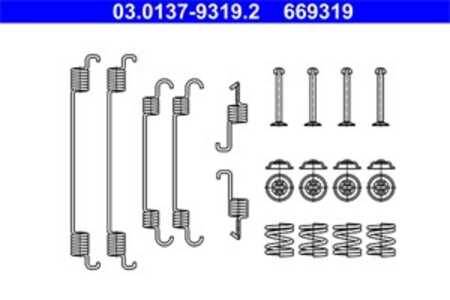 Tillbehörssats, bromsbackar, Bakaxel, fiat sedici, suzuki sx4, sx4 sedan