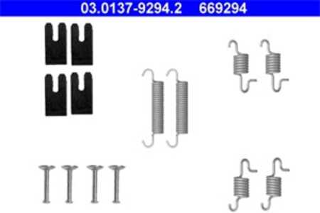 Tillbehörssats, bromsbackar, parkeringsbroms, Bakaxel, toyota corolla, corolla kombi, corolla sedan, 04942-02050, 04942-02110