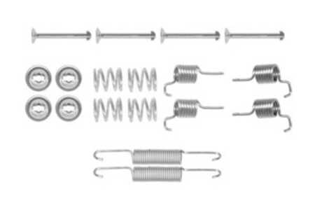 Tillbehörssats, bromsbackar, parkeringsbroms, toyota corolla verso, verso, verso van, 04942 0F010, 04942 0F020