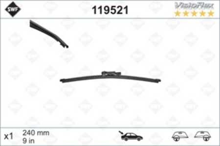 Torkarblad, Bak, mercedes-benz a-klass [w176], c-klass t-model [s205], 1768200545, A2058200545