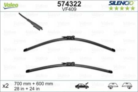 Torkarblad, Fram, citroën c4 i, c4 coupé, c4 sedan i, peugeot 307 cc, 16 113 543 80, 16 115 877 80, 1611354380, 1611587780, 642