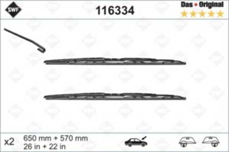 Torkarblad, Fram, alpina b10, b10 touring, bmw 5 [e39], 5 touring [e39], 61619070579