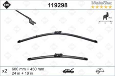 Torkarblad, Fram, alfa romeo,fiat,hyundai,kia,lancia,mg,peugeot,skoda,vw, 1611631080, 1T1998002A, 2K1955425C, 2K1955426C, 3T199