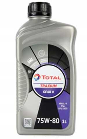 Transmissionsolja Total Traxium Gear 8 75w-80, Universal