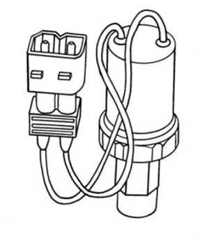 Tryckswitch, klimatanläggning, bmw 3 [e30], 3 cabriolet [e30], 3 touring [e30], 001 989 45 03, 001 989 68 03, 001989 680310, 00