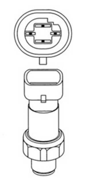 Tryckswitch, klimatanläggning, renault, 4066.56 S1, 4066.56, 7700837219