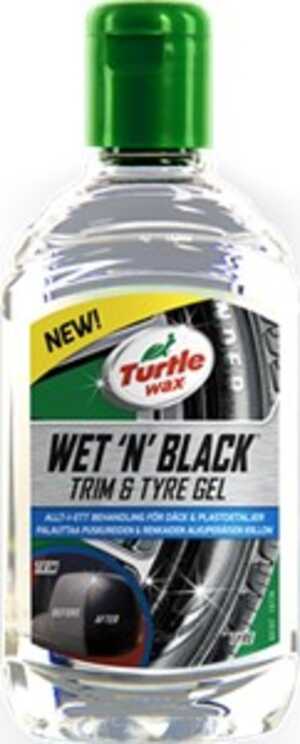 Turtle Wax Wet 'n' Black Trim & Tyre Gel 300 ml, Universal