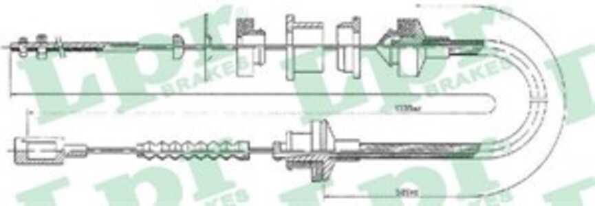 Vajer, koppling, Fram, citroën,fiat,peugeot, 1310131080, 2150J2, 2150T4, 2150T5