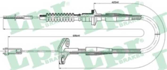 Vajer, koppling, opel agila, 4705606, 4705607, 9210079, 9210082