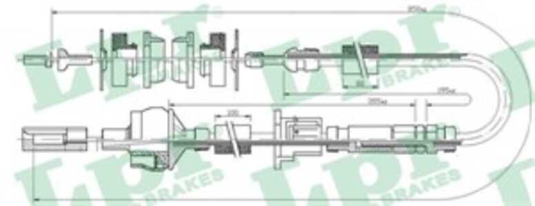 Vajer, koppling, peugeot 406, 406 break, 406 coupé, 2150N2, 2150W4, 96192573