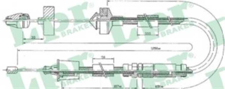 Vajer, koppling, renault laguna i, laguna grandtour i, 7700840014