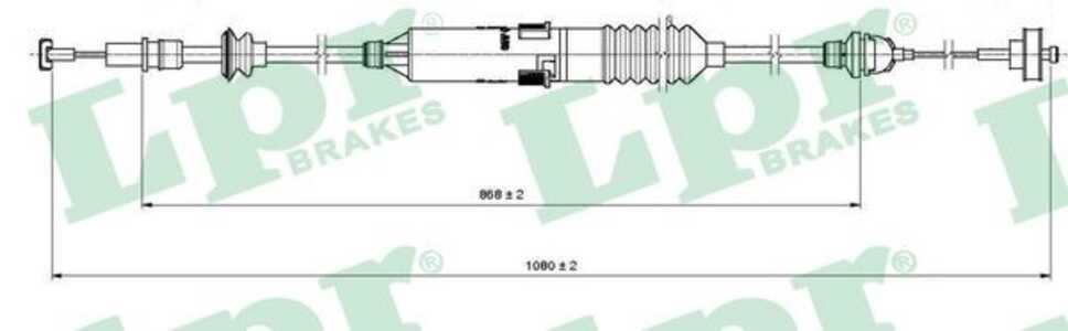 Vajer, koppling, seat cordoba, ibiza ii, inca, 6K1721335A