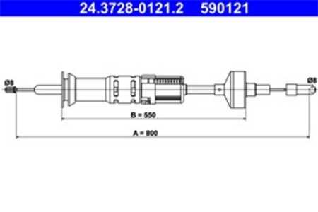 Vajer, koppling, seat toledo i, vw golf ii, golf van ii, jetta ii, 191 721 335 AB, 191 721 335 D, 191 721 335 G, 191 721 335 N,