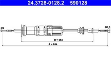 Vajer, koppling, seat,vw, 6K1 721 335 B, 6K1 721 335 C