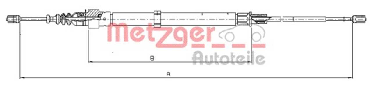 Vajer, parkeringsbroms, Bak, Höger bak, Vänster bak, seat,skoda,vw, 6Q0 609 721C, 6Q0 609 721F, 6Q0 609 721G